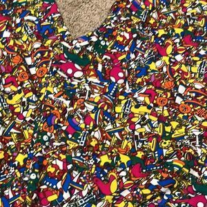 Woman’s LULAROE Tall & Curvy christmas Toys Stocking 
Leggings TC